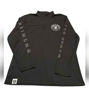 ​Las Vegas Raiders NFL 1/4 Zip Pullover Jacket L Athleisure Gameday Tech